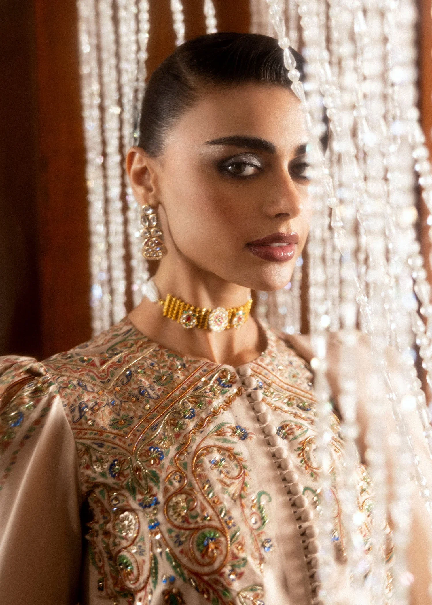 Buff – Hussain Rehar Luxury Pret Image 1