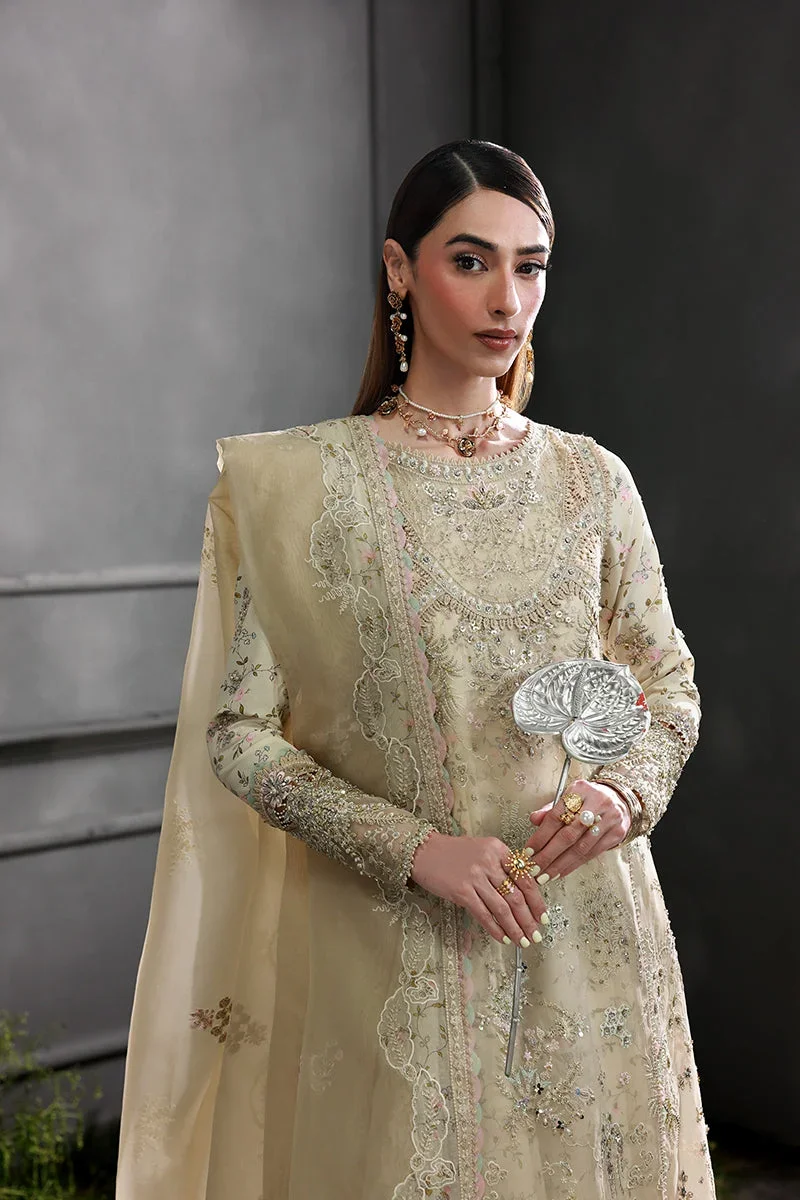 MF-04 IVORY GRACE – Qalamkar Luxury Pret Image 1