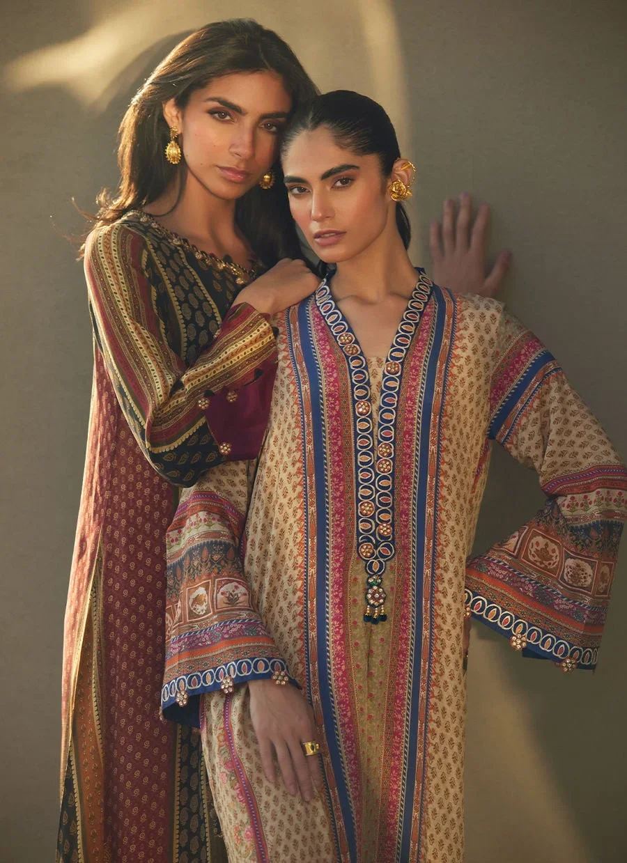 Ophelia Onyx Crepe Kaftan – Farah Talib Aziz Casual Wear Image 10