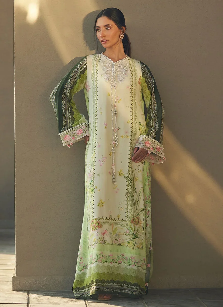 Selah Kiwi Crepe Kaftan – Farah Talib Aziz Casual Wear Image 7