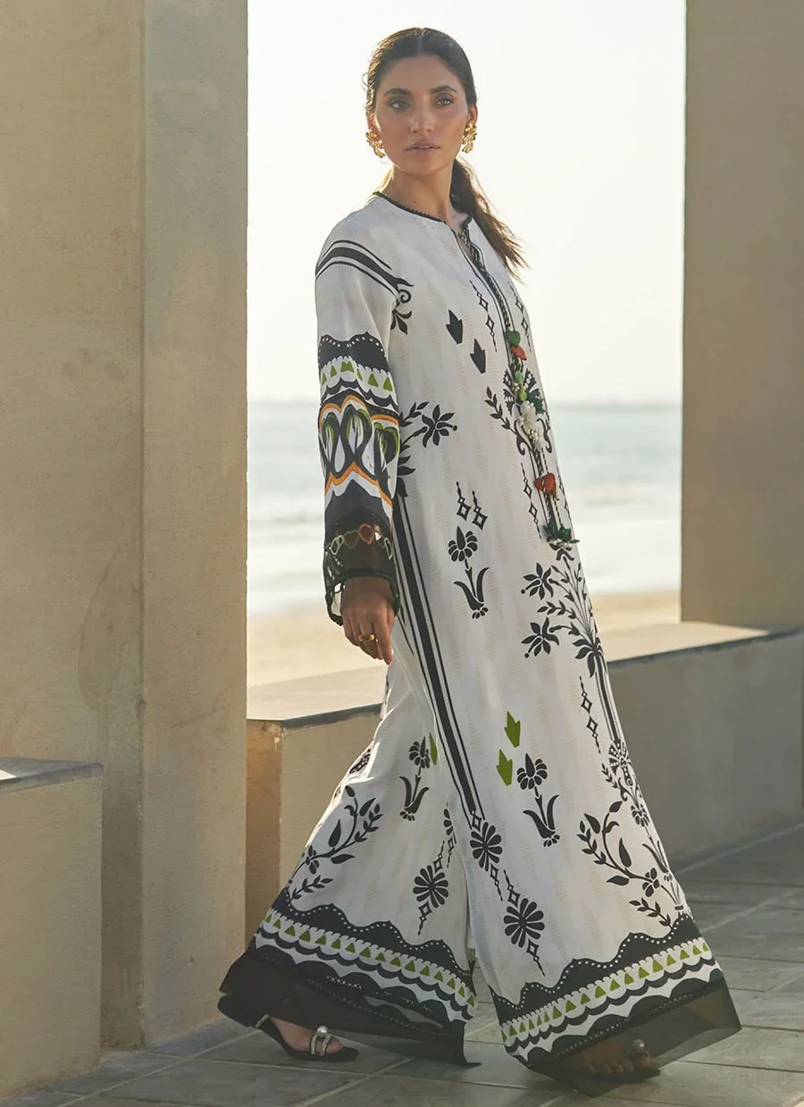 Zenya Crepe Kaftan – Farah Talib Aziz Casual Wear Image 4