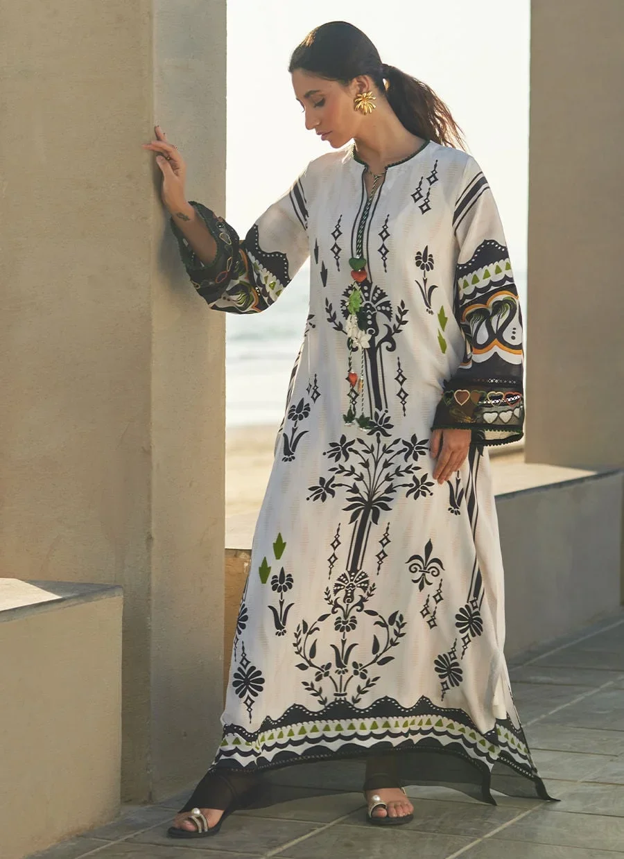 Zenya Crepe Kaftan – Farah Talib Aziz Casual Wear Image 5