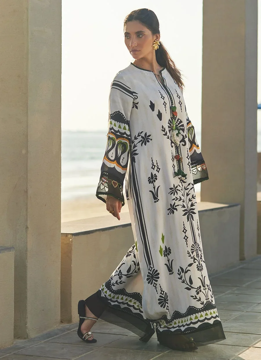 Zenya Crepe Kaftan – Farah Talib Aziz Casual Wear Image 7